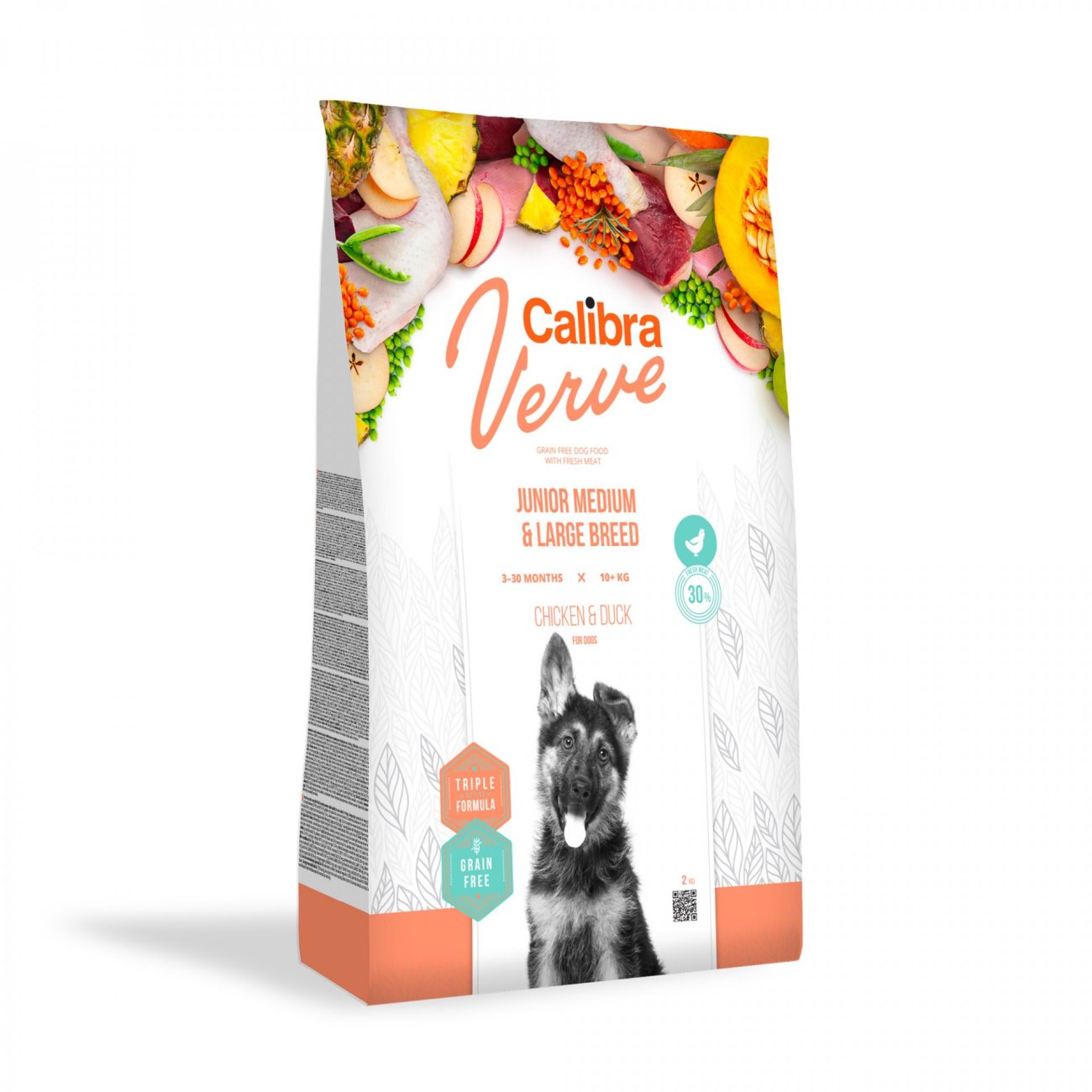 Calibra Dog Verve GF Junior M&L Chicken&Duck 2 kg
