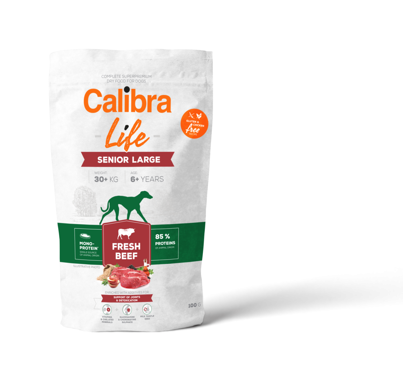 Calibra Dog Life Senior Large Fresh Beef 100g