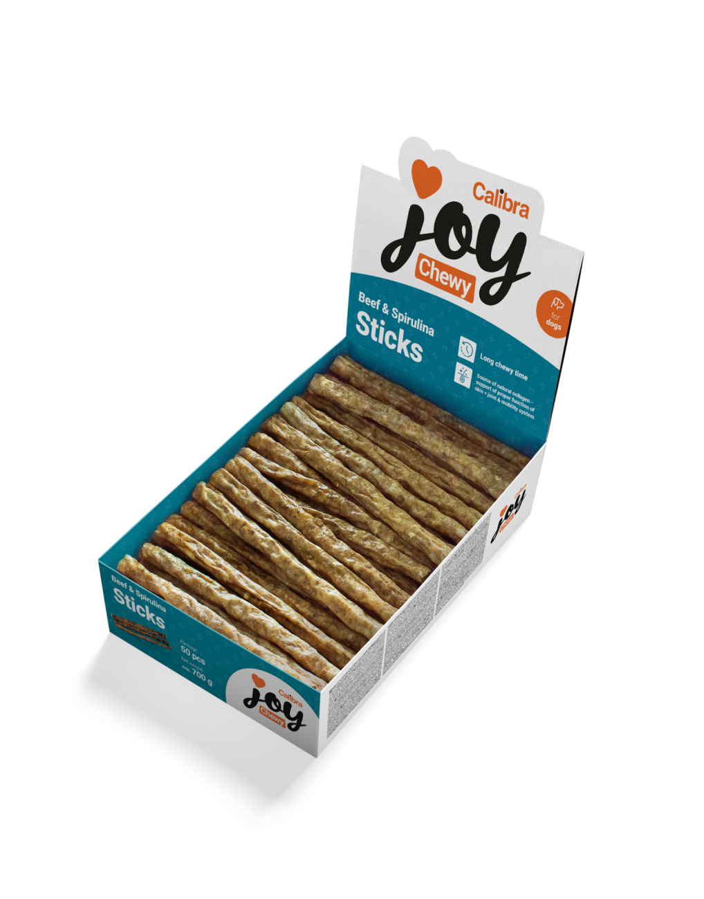 Calibra Joy Dog Chewy Beef & Spirulina Sticks 700g