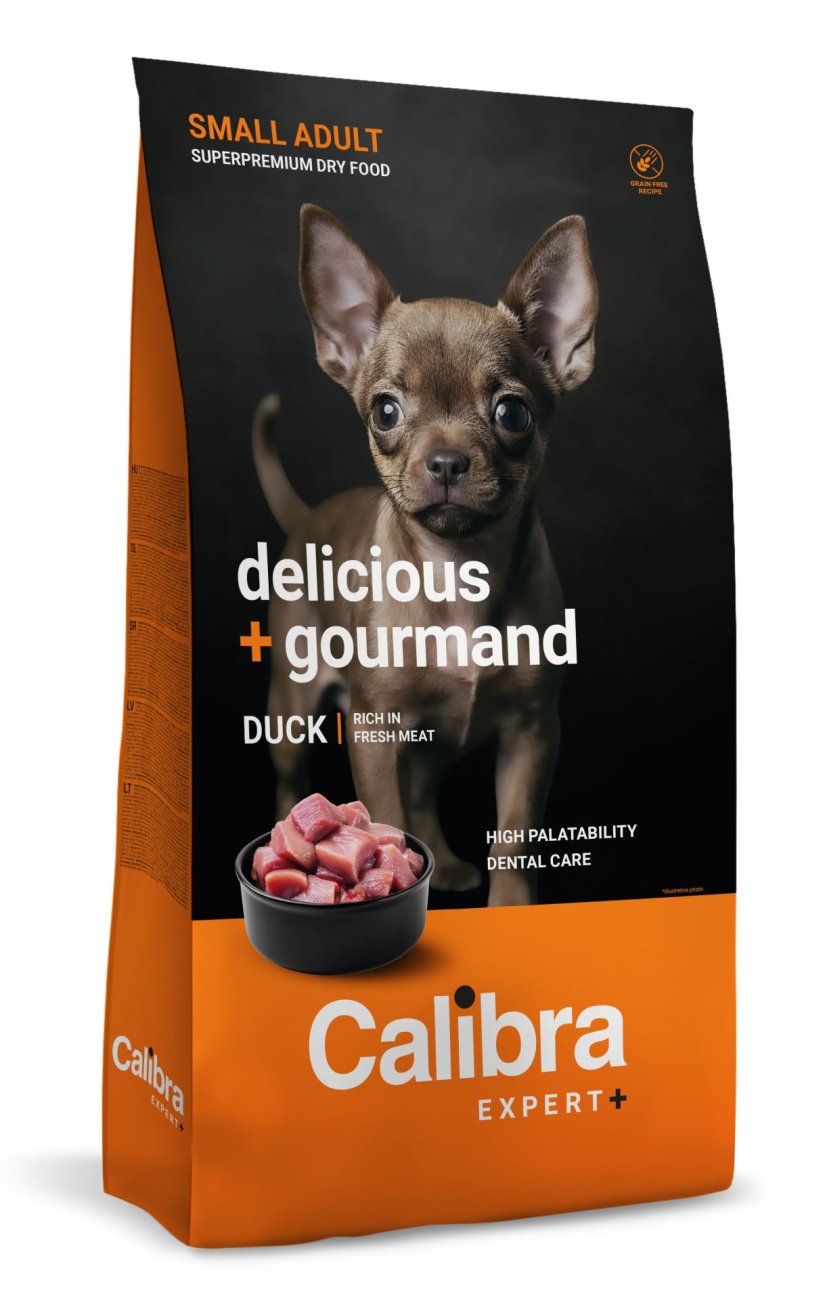 Calibra Dog EXPERT+ Adult Small Delicious & Gourmand – Trockenfutter mit Ente 400 g